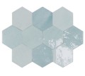 10,8 X 12,4 CM WOW ZELLIGE HEXA AQUA