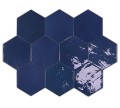 10,8 X 12,4 CM WOW ZELLIGE HEXA COBALT