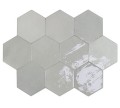 10,8 X 12,4 CM WOW ZELLIGE HEXA GREY