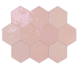 WOW ZELLIGE HEXA PINK 10,8 x 12,4 cm