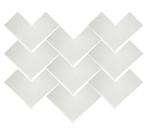 WOW BOHO ELLE WHITE MATT 20 x 20 cm