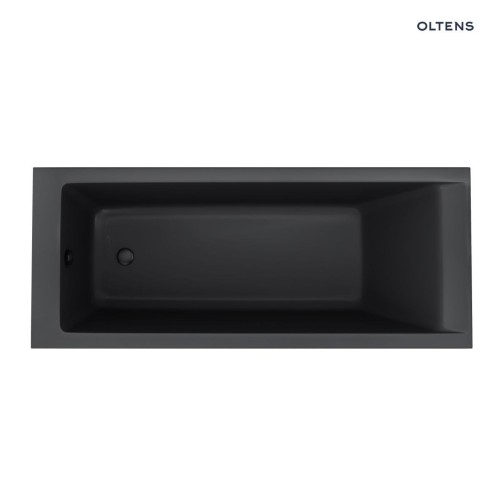 Oltens Langfoss wanna prostokątna 160x70 akrylowa czarny mat 10003300