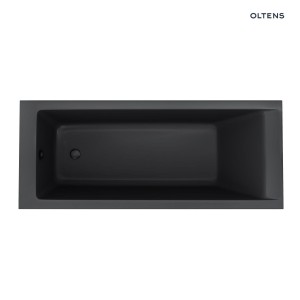 Oltens Langfoss wanna prostokątna 170x70 akrylowa czarny mat 10004300
