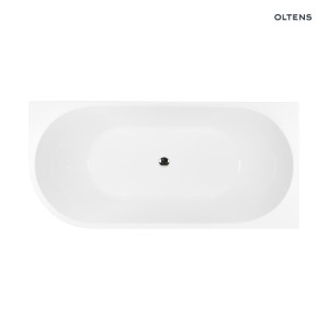 Oltens Delva wanna wolnostojąca narożna 170x80 cm prawa biała 11001000
