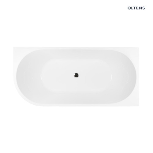 Oltens Delva wanna wolnostojąca narożna 170x80 cm prawa biała 11001000