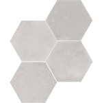 WOW LOVE AFFAIRS CONCRETE HEXAGON LIGHT GREY 20 x 23 cm