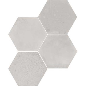 WOW LOVE AFFAIRS CONCRETE HEXAGON LIGHT GREY 20 x 23 cm