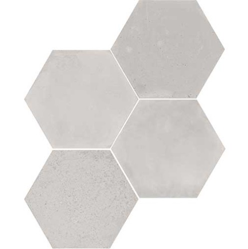 WOW LOVE AFFAIRS CONCRETE HEXAGON LIGHT GREY 20 x 23 cm