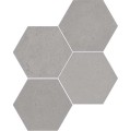 20 X 23 CM WOW LOVE AFFAIRS CONCRETE HEXAGON ASH GREY