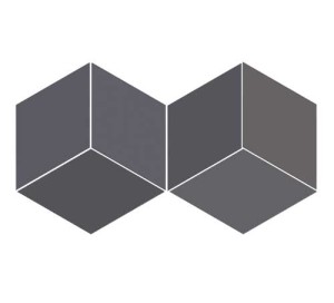 WOW FLOW DIAMOND BLACK 14 x 24 cm