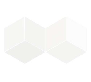 WOW FLOW DIAMOND WHITE 14 x 24 cm