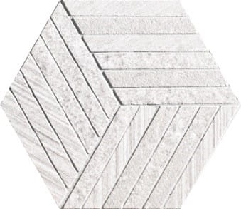 41ZERO42 Otto Mosaic 6 Bianco 22,5 x 19,5 cm