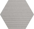 22,5 x 19,5 cm 41ZERO42 Otto Esagona Mix Grigio