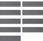 WOW GRADIENT DECOR BLACK MATT 7,5 x 30 cm