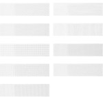 WOW GRADIENT DECOR WHITE GLOSS 7,5 x 30 cm