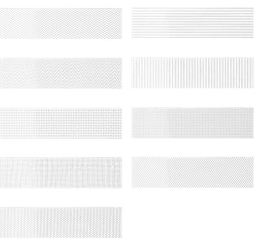 WOW GRADIENT DECOR WHITE GLOSS 7,5 x 30 cm